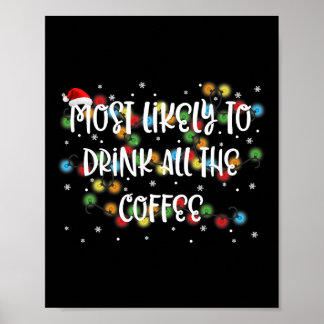 Waarschijnlijk Drink de koffiematchin Poster