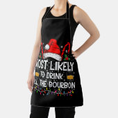 Waarschijnlijk Drink hij al de Bourbon kerst Schort (Insitu)