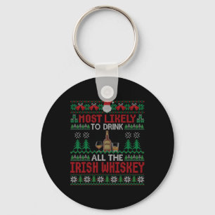 Waarschijnlijk Drink hij alle Irish Whiskey Christ Sleutelhanger