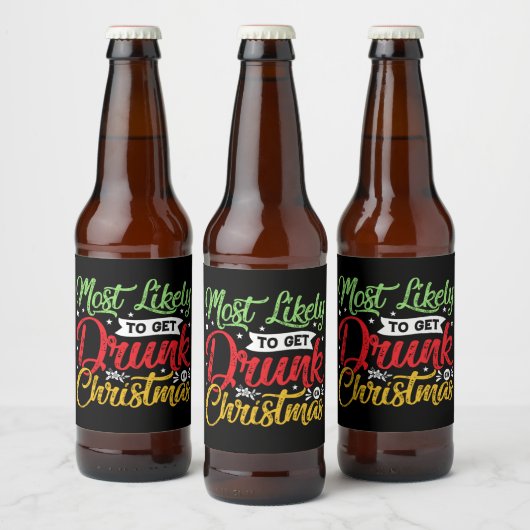 waarschijnlijk drink kerstfeest bier etiket (Flessen)