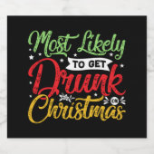 waarschijnlijk drink kerstfeest bier etiket (Enkel label)