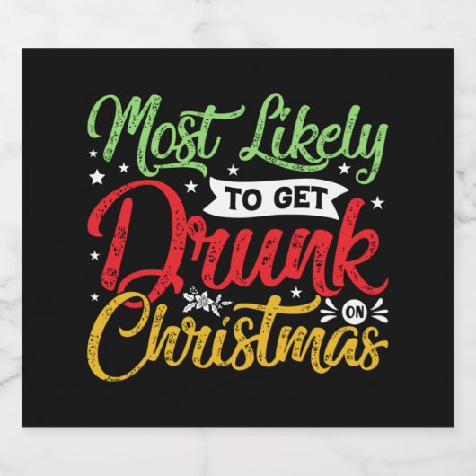 waarschijnlijk drink kerstfeest bier etiket (Enkel label)