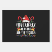 Waarschijnlijk Drink u alle Tequila Funny Xmas Inpakpapier Vel (Voorkant)