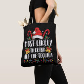 Waarschijnlijk Drink u alle Tequila Funny Xmas Tote Bag (Dichtbij)