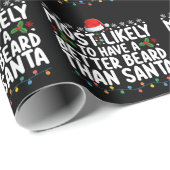 Waarschijnlijk een betere baard dan de kerstman cadeaupapier (Rol Hoek)