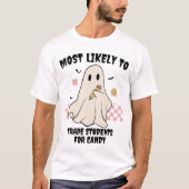 Waarschijnlijk een bijpassende Halloween Ghost Tea T-shirt (Voorkant)