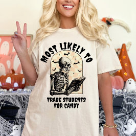 Waarschijnlijk een bijpassende Halloween Ghost Tea T-shirt