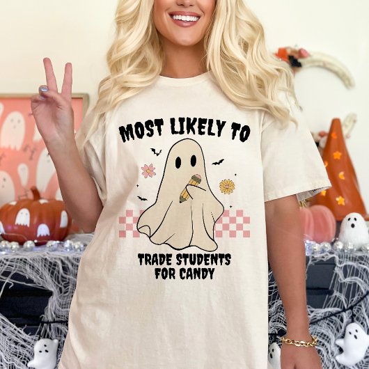 Waarschijnlijk een bijpassende Halloween Ghost Tea T-shirt
