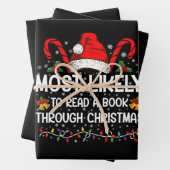 Waarschijnlijk een boek lezen tot en met Kerstmis Inpakpapier Vel (In situ)