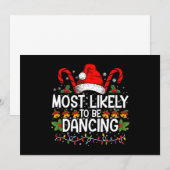 Waarschijnlijk een dansende bijpassende familie kaart (Voorkant / Achterkant)