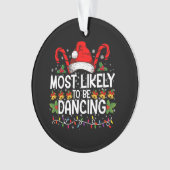 Waarschijnlijk een dansende bijpassende familie ornament (voorkant)