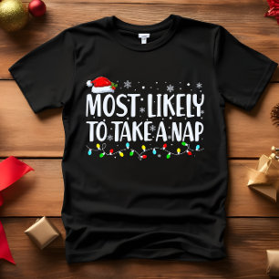 Waarschijnlijk een DUTJE KERSTMIS GRAPPIG T-shirt