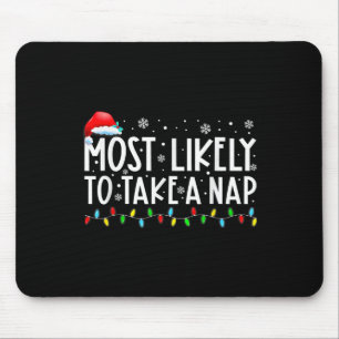 Waarschijnlijk een dutje voor een leuke kerstvakan muismat
