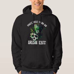 Waarschijnlijk een Ierse afslag schedel St Patrick Hoodie