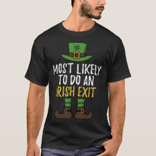 Waarschijnlijk een Ierse afslag St Patrick's Day L T-shirt