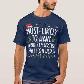 Waarschijnlijk een kerstboomHerfst op haar C T-shirt