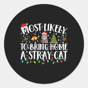 Waarschijnlijk een loslopende kat die overeenkomt ronde sticker