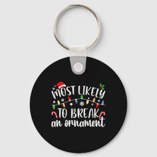 Waarschijnlijk een Ornament Christmas Family Match Sleutelhanger