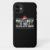 Waarschijnlijk een selfie maken met Kerstmis Case-Mate iPhone Case (Achterkant)
