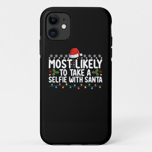 Waarschijnlijk een selfie maken met Kerstmis Case-Mate iPhone Case (Achterkant)