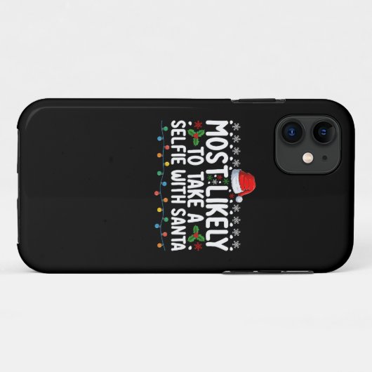 Waarschijnlijk een selfie maken met Kerstmis Case-Mate iPhone Case (Achterkant (horizontaal))