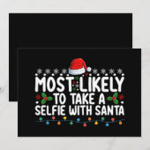 Waarschijnlijk een selfie maken met Kerstmis Kaart (Voorkant / Achterkant)