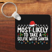 Waarschijnlijk een selfie maken met Kerstmis Sleutelhanger (Voorkant)