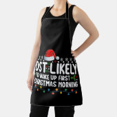 Waarschijnlijk eerst wakker worden op kerstavond schort (Insitu)