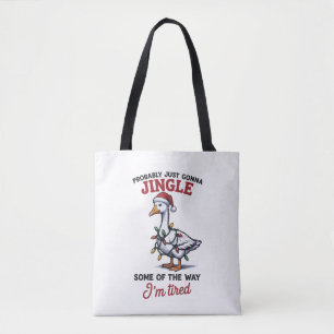 Waarschijnlijk Ga Ik Even Kerstsieren Op Zijn Amer Tote Bag