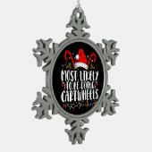 Waarschijnlijk gaat hij cartwells matchen met Kers Tin Sneeuwvlok Ornament (Links)