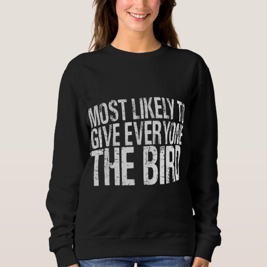 Waarschijnlijk geeft iedereen de vogelgrappige Bed Trui (Voorkant)