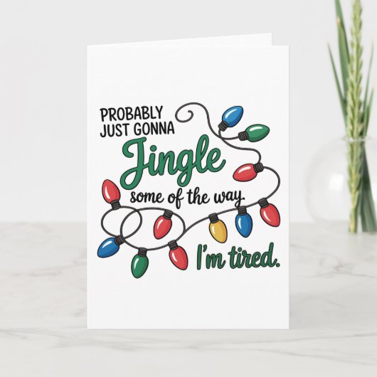 Waarschijnlijk gewoon Kerstliedjes zingen Kaart (Voorkant)