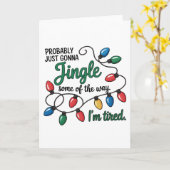 Waarschijnlijk gewoon Kerstliedjes zingen Kaart (Gele Bloem)