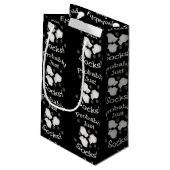 Waarschijnlijk gewoon Sokken Klein Cadeauzakje (Achterkant Gekanteld)