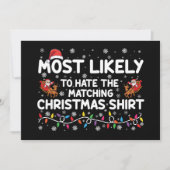 Waarschijnlijk haat ik bijpassende kerst kaart (Voorkant)