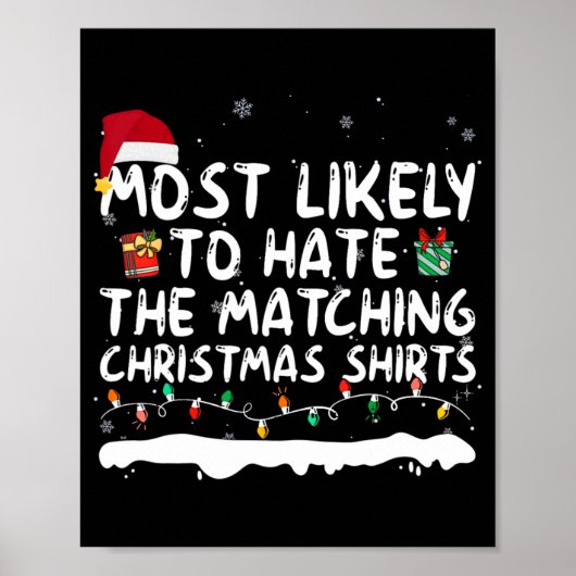 Waarschijnlijk haten ze de bijpassende Kerstmis Poster (Voorkant)