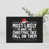 Waarschijnlijk hebben ze kerstboom Herfst op zich Kaart (Staand voorkant)