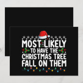 Waarschijnlijk hebben ze kerstboom Herfst op zich Kaart (Voorkant / Achterkant)