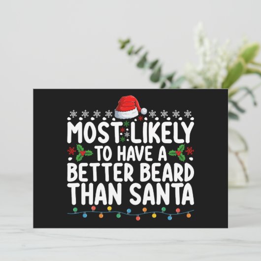 Waarschijnlijk Heeft Hij Een Betere Baard Dan Sint Kaart (Staand voorkant)