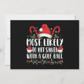 Waarschijnlijk Heeft Sinterklaas een Golfbal Kerst Kaart (Voorkant)