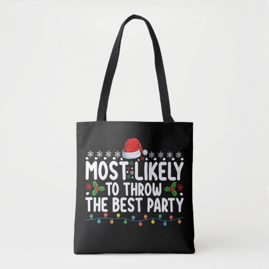 Waarschijnlijk het beste feestje met kerst tote bag (Voorkant)