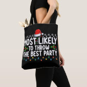 Waarschijnlijk het beste feestje met kerst tote bag (Dichtbij)