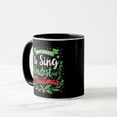 Waarschijnlijk het hardst zingt met Kerstmis Mok (Voorkant links)