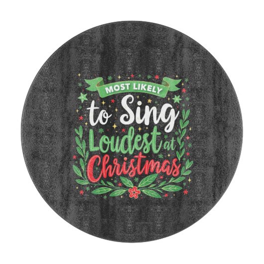 Waarschijnlijk het hardst zingt met Kerstmis Snijplank (Voorkant)