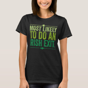 Waarschijnlijk het Ierse vertrek T-shirt