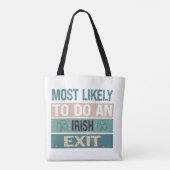 Waarschijnlijk het Ierse vertrek Tote Bag (Achterkant)
