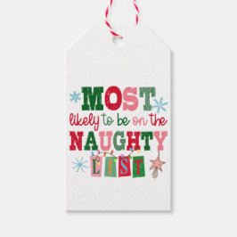Waarschijnlijk het meest op de Naughty-lijst staan Cadeaulabel