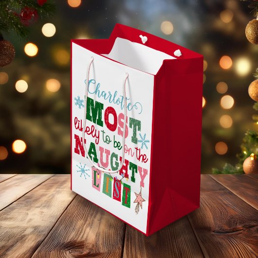 Waarschijnlijk het meest op de Naughty-lijst staan Medium Cadeauzakje