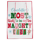 Waarschijnlijk het meest op de Naughty-lijst staan Medium Cadeauzakje (Achterkant)