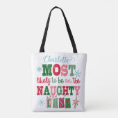Waarschijnlijk het meest op de Naughty-lijst staan Tote Bag (Achterkant)